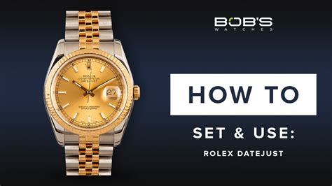 how to set rolex datejust.